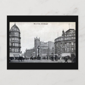 Old Postcard, Edinburgh, West End Postcard