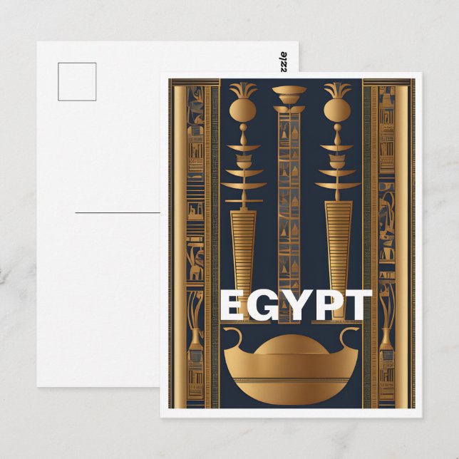 Old postcard Egypt (Front/Back)