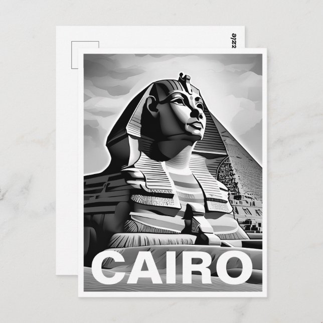 Old postcard Egypt (Front/Back)