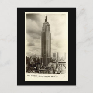 Old Postcard, Empire State Building, New York City Postcard