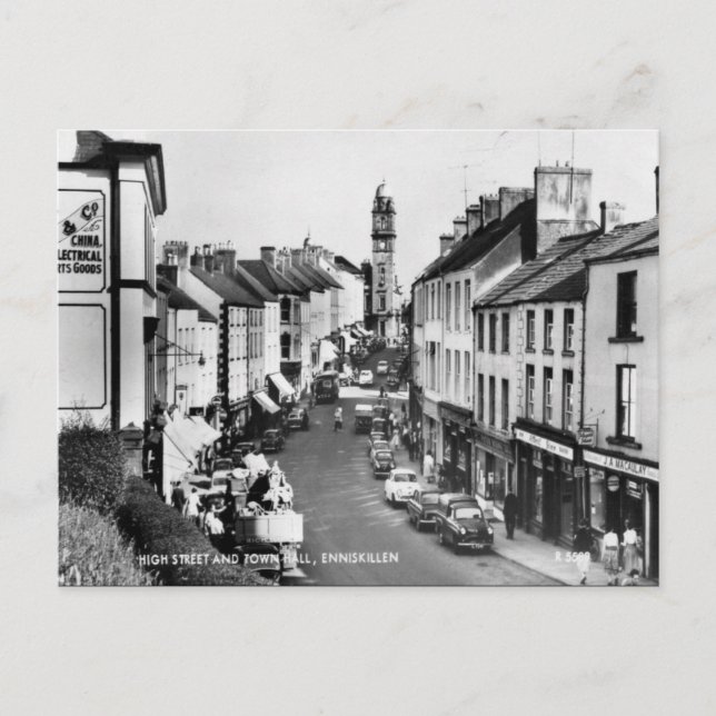 Old Postcard - Enniskillen, Co Fermanagh (Front)