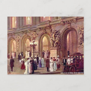 Old Postcard - Entrée principale de l'Opéra, Paris