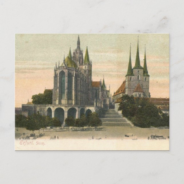 Old Postcard - Erfurt, Thuringia, Germany (Front)