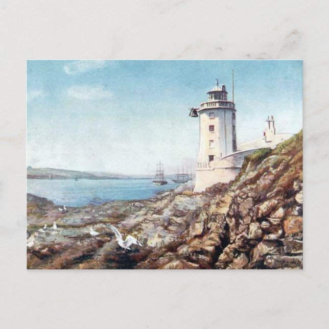 Old Postcard - Falmouth, Cornwall (Front)