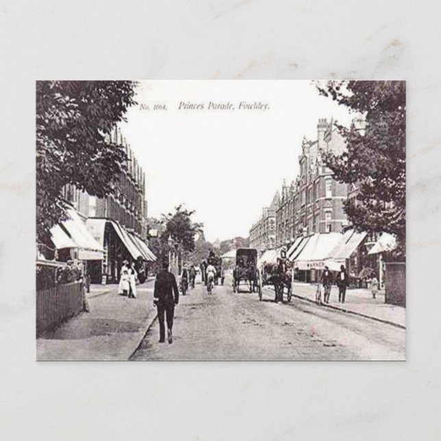Old Postcard - Finchley, London (Front)