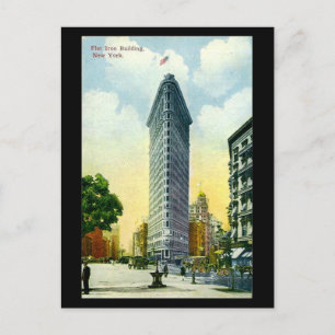 Old Postcard, Flat Iron Building, New York City Postcard