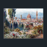 Old Postcard - Florence, Italy<br><div class="desc">The image on this postcard has been reproduced from an old postcard of Florence (Firenze),  Italy.</div>