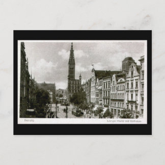 Old Postcard, Gdansk/Danzig - Lange Markt Postcard