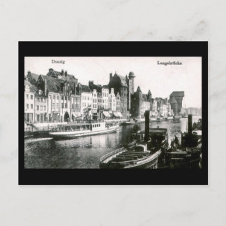 Old Postcard, Gdansk/Danzig, Langebrucke Postcard