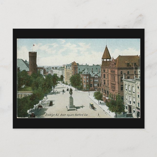 Old Postcard - Grant Square, Brooklyn (Front)