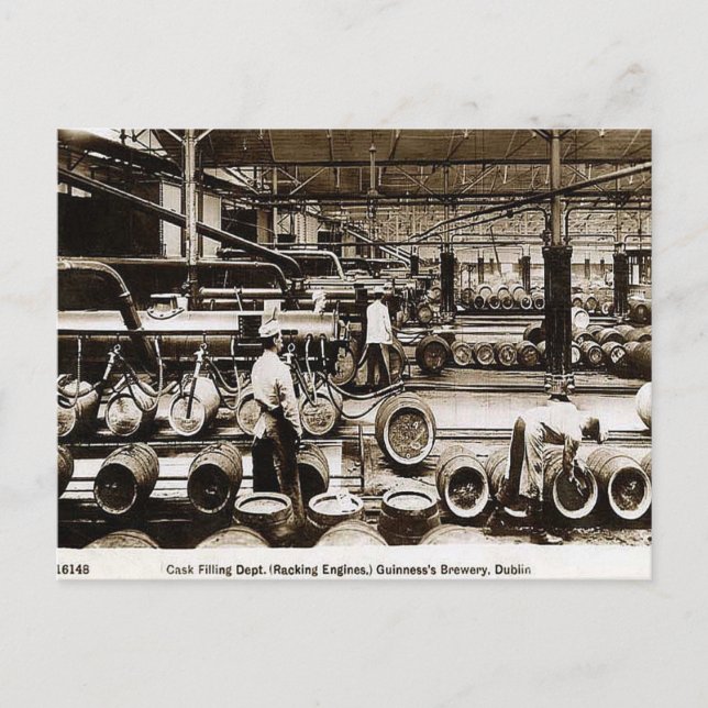 Old Postcard - Guinness Brewery, Dublin (Front)