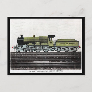 Old Postcard - GWR Engine Pendennis Castle