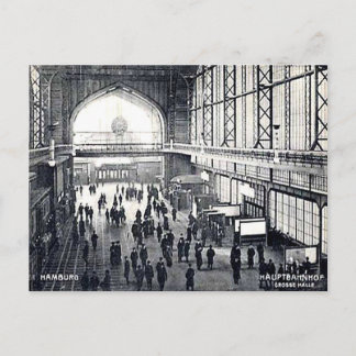 Old Postcard - Hamburg, Hauptbahnhof