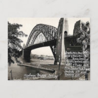 Old Postcard - Harbor Bridge, Sydney, NSW