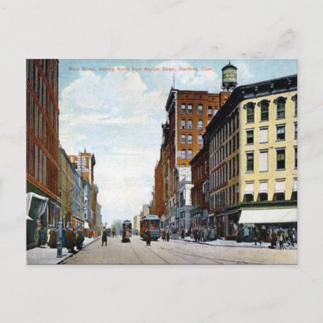 Old Postcard - Hartford, Connecticut, USA (Front)