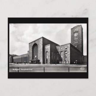 Old Postcard - Hauptbahnhof, Stuttgart