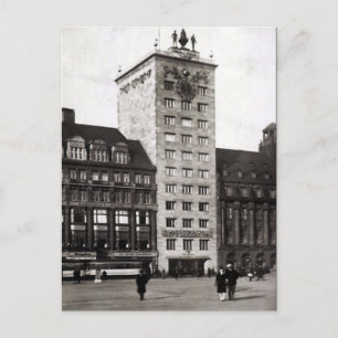 Old Postcard - Hochhaus, Leipzig