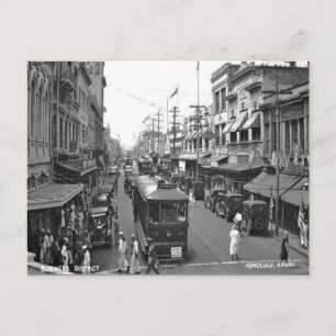 Old Postcard - Honolulu, Hawaii