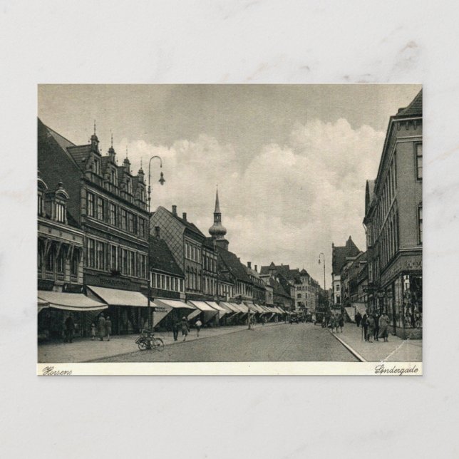 Old Postcard - Horsens, Denmark (Front)