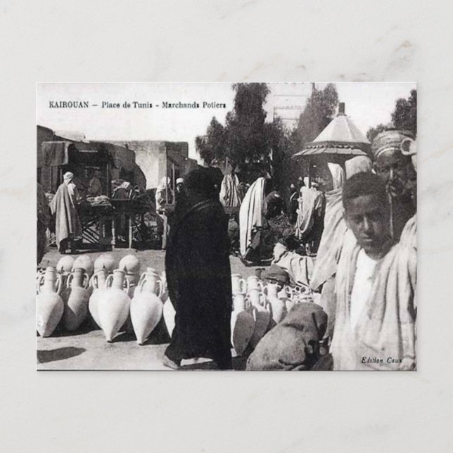 Old Postcard - Kairouan, Tunisia (Front)