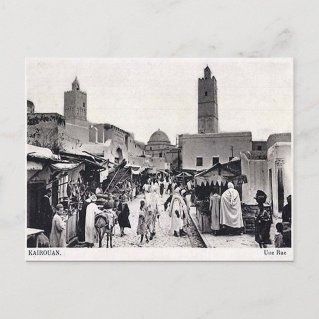 Old Postcard - Kairouan, Tunisia (Front)