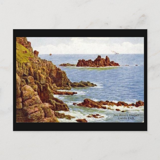 Old Postcard - Land's End, Cornwall (Front)