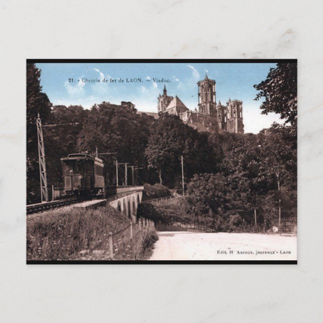 Old Postcard - Laon, Aisne (Front)
