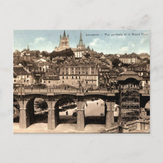 Old Postcard - Lausanne, Switzerland