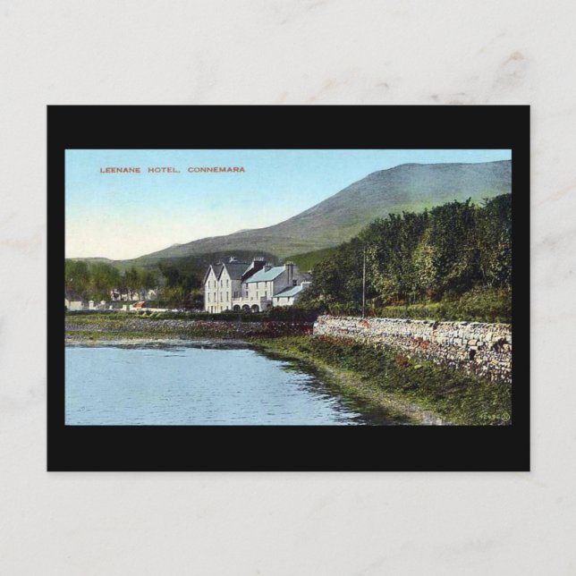 Old Postcard - Leenane Hotel, Connemara, Ireland (Front)