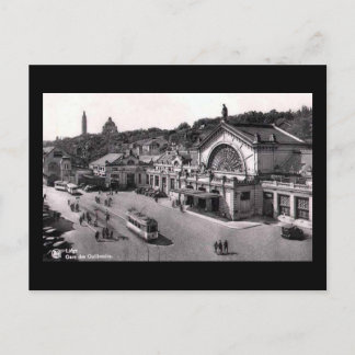 Old Postcard - Liege, Gare des Guillemins