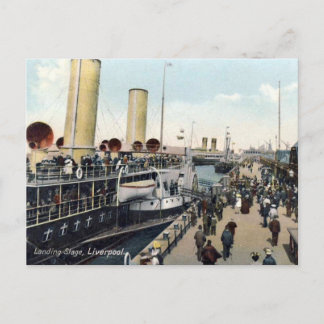 Old Postcard - Liverpool, Landing Stage