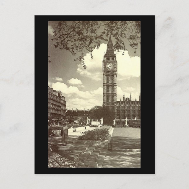 Old Postcard, London, Big Ben Postcard (Front)