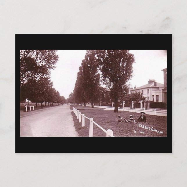 Old Postcard, London, Ealing Common Postcard (Front)