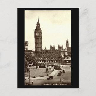 Old Postcard, London, Parliament Square Postcard