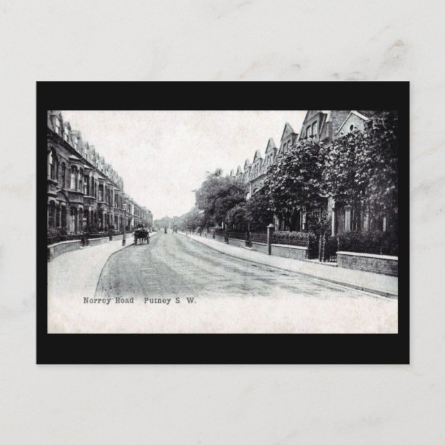 Old Postcard - London, Putney, Norroy Road (Front)