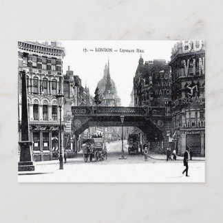 Old Postcard - Ludgate Hill, London