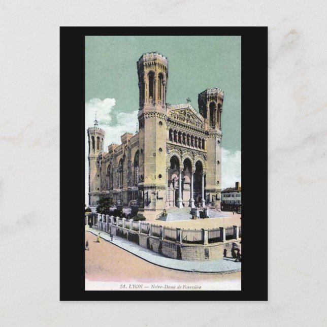 Old Postcard - Lyon, France (Notre-Dame de Fourvie (Front)