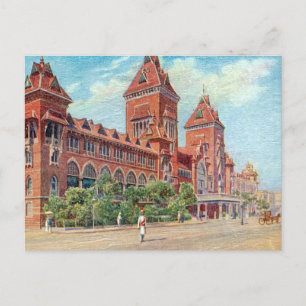 Old Postcard - Madras (Chennai), India
