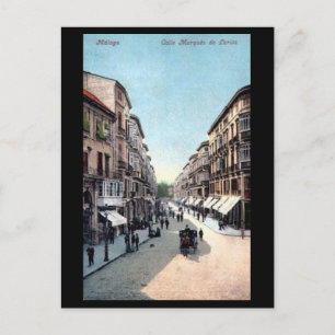 Old Postcard - Malaga, Spain.