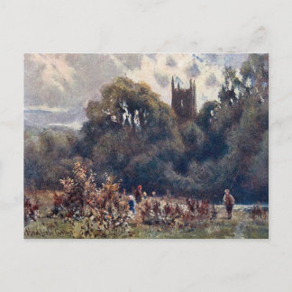 Old Postcard - Matlock Church, Derbyshire