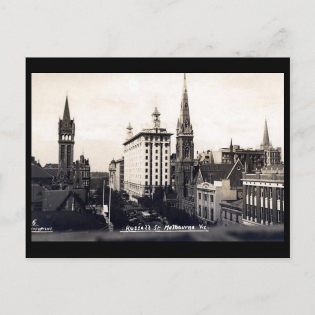 Old Postcard - Melbourne, Victoria (Front)