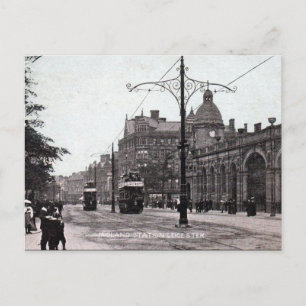 Old Postcard - Midland Station, Leicester