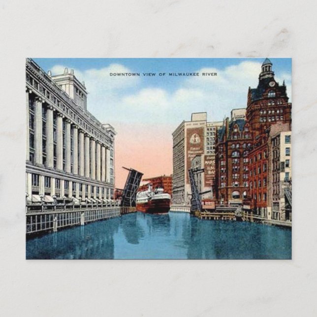 Old Postcard - Milwaukee, Wisconsin, USA (Front)