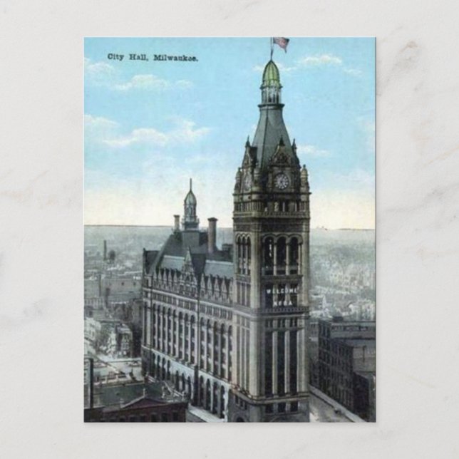 Old Postcard - Milwaukee, Wisconsin, USA. (Front)