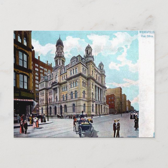 Old Postcard - Minneapolis, Minnesota, USA (Front)