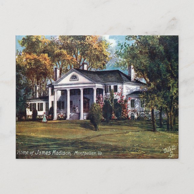 Old Postcard - Montpelier, Virginia, USA (Front)