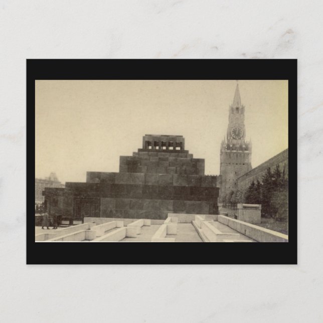 Old Postcard - Moscow, Red Square, Lenin's Tomb (Front)
