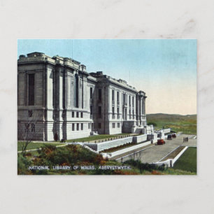 Old Postcard - National Library of Wales, Aberystw