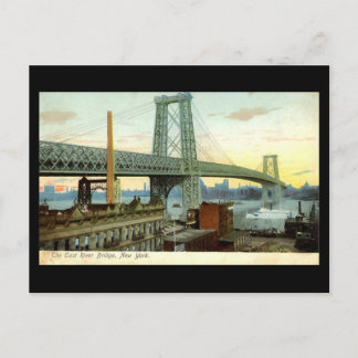 Old Postcard, New York City, Williamsburg Bridge Postcard