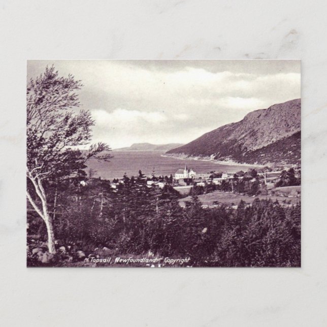 Old Postcard - Newfoundland, Topsail in 1925 (Front)